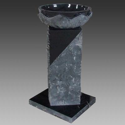 新西班牙米黃臺(tái)柱盆TZ-067 匠心工藝與自然之美的融合